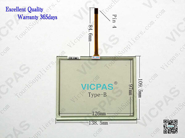 XVS-460-57MPI-1-10 139970 touch screen glass
