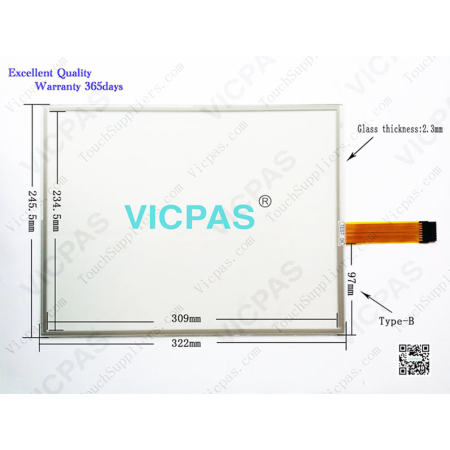 Touch Screen for 2711P-T15C1D2 Touch Panel Glass