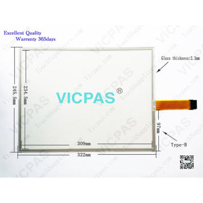Touch screen for PanelView Plus 6 1500 touch panel glass