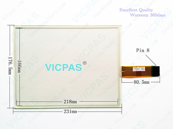 2711P-T10C10D6 touch screen glass