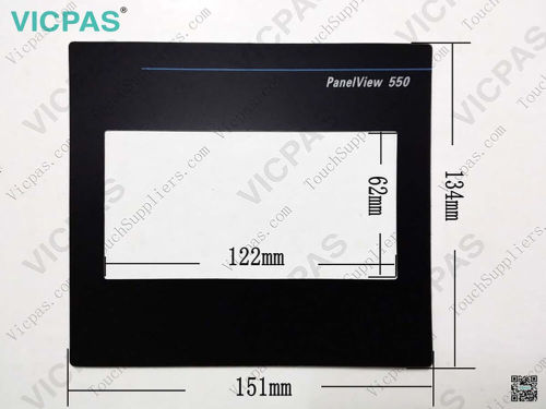 Allen Bradley PanelView Standard 550 Monochrome Touch Screen Panel Glass replacement repair