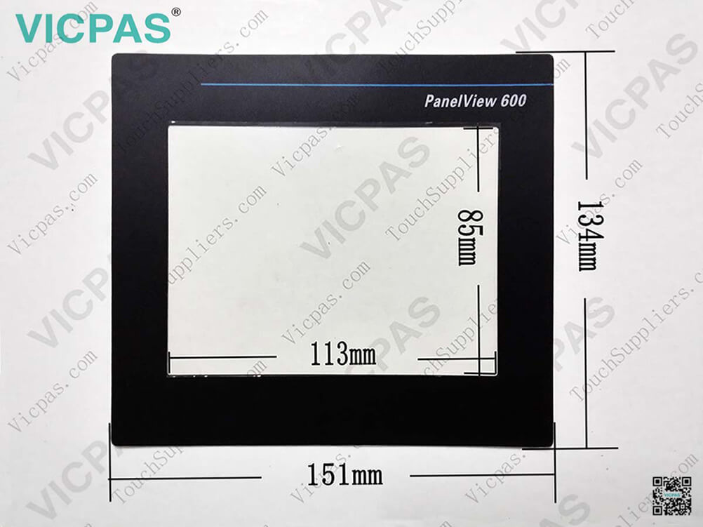 AB Allen Bradley PanelView Standard 600 Color Touch Screen Panel Membrane Glass