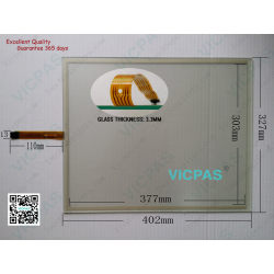 T190C-5RBA16N-3A28R4-200FH Touch Screen Panel Glass