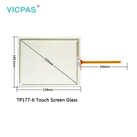 für Siemens Simatic TP177 A B Ersatz für Touchscreen-Glas und Schutzfolie