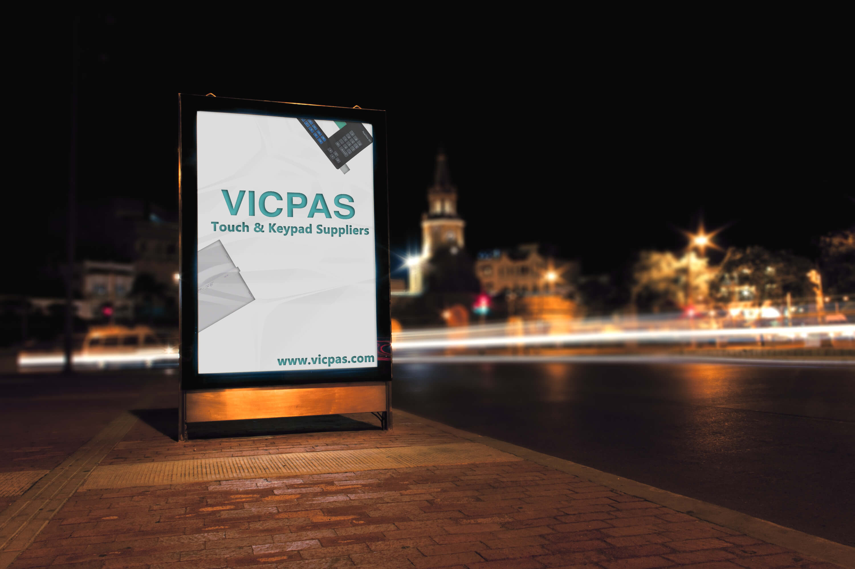 vicpas شاشة تعمل باللمس الزجاج
