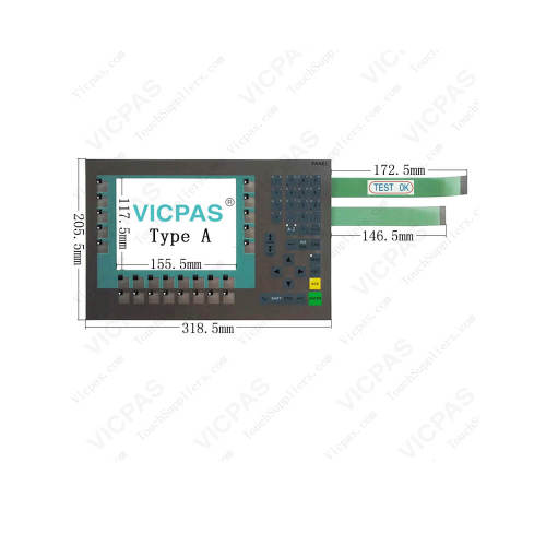 6AV6643-0DB01-1AX1 6AV6643-0DB01-1AX2 Membrane Keypad Switch