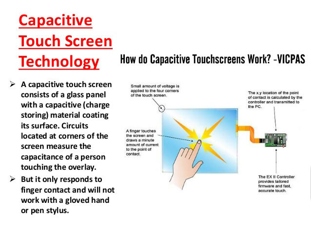 ¿Cómo funcionan los paneles táctiles capacitivos? -Vicpas hmi touchscreen
