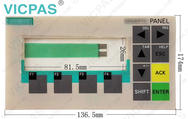 Siemens Simatic OP73 6AV6641-0AA11-0AX0 Mebrane teclado substituição do teclado