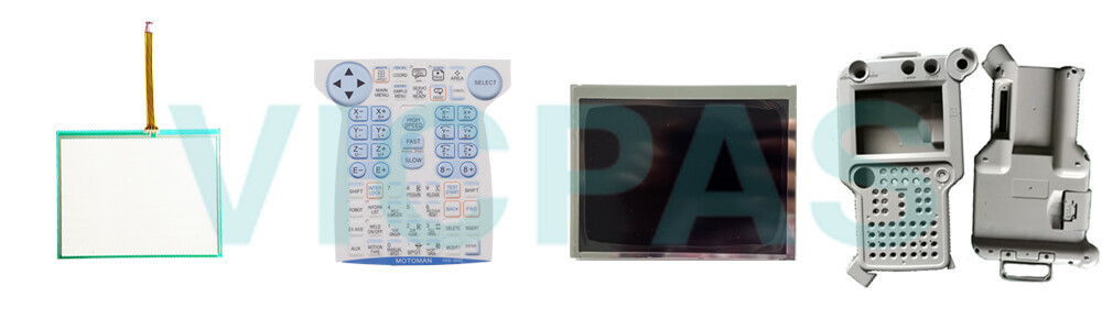 Motoman YASKAWA JZRCR-YPP01-1 Teach Pendant Parts, touchscreen, membrane keypad, LCD display, and protective case shell for repair replacement Motoman YASKAWA JZRCR-YPP01-1 Teach Pendant Parts, touchscreen, membrane keypad, LCD display, and protective case shell for repair replacement