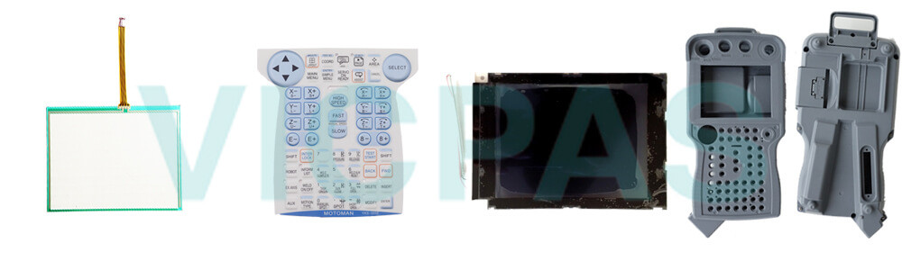 Motoman YASKAWA JZRCR-YPP13-1 Teach Pendant Parts, touchscreen, membrane keypad, LCD display, and protective case shell for repair replacement Motoman YASKAWA JZRCR-YPP13-1 Teach Pendant Parts, touchscreen, membrane keypad, LCD display, and protective case shell for repair replacement
