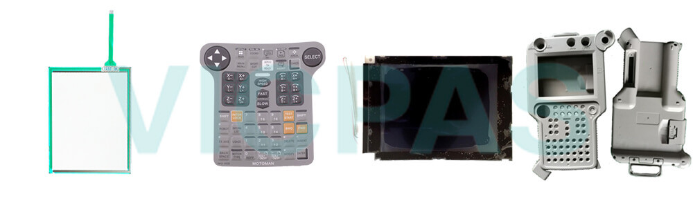 Motoman YASKAWA JZRCR-NPP04-3 Teach Pendant Parts, touchscreen, membrane keypad, LCD display, and protective case shell for repair replacement Motoman YASKAWA JZRCR-NPP04-3 Teach Pendant Parts, touchscreen, membrane keypad, LCD display, and protective case shell for repair replacement