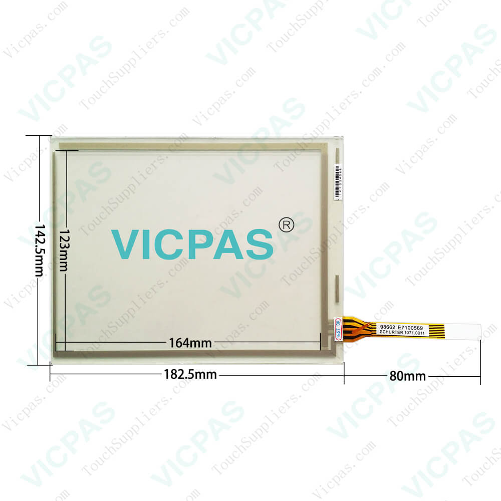 3HAC023195-001 ABB Touch Screen Glass Teach Pendant Touchpad 182*142 C2 