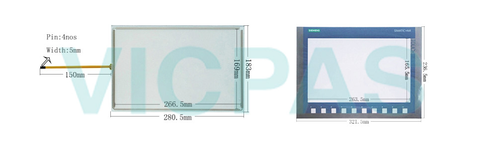 6AG1123-2MA03-2AX0 Siemens SIPLUS HMI KTP1200 Basic DP Touchscreen Panel Glass, Overlay and LCD Display Repair Replacement 6AG1123-2MA03-2AX0 Siemens SIPLUS HMI KTP1200 Basic DP Touchscreen Panel Glass, Overlay and LCD Display Repair Replacement