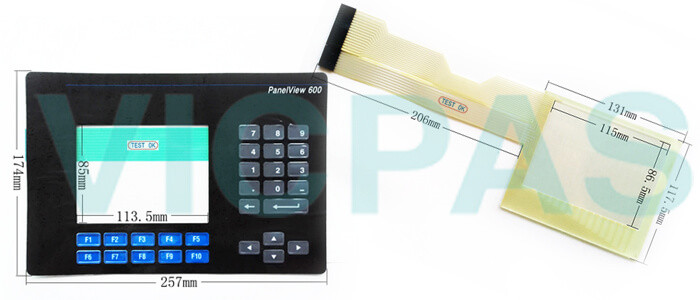 2711-B6C16 PanelView 600 Touch Screen Panel Membrane Keyboard Keypad for Repair Replacement 2711-B6C16 PanelView 600 Touch Screen Panel Membrane Keyboard Keypad for Repair Replacement