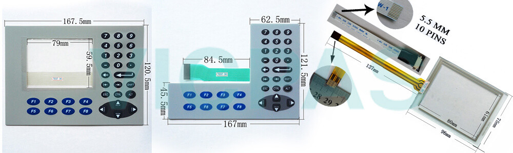 2711PC-B4C20D PanelView Plus 6 Compact Touch Screen Panel Glass Membrane Keypad Switch Repair Replacement 2711PC-B4C20D PanelView Plus 6 Compact Touch Screen Panel Glass Membrane Keypad Switch Repair Replacement