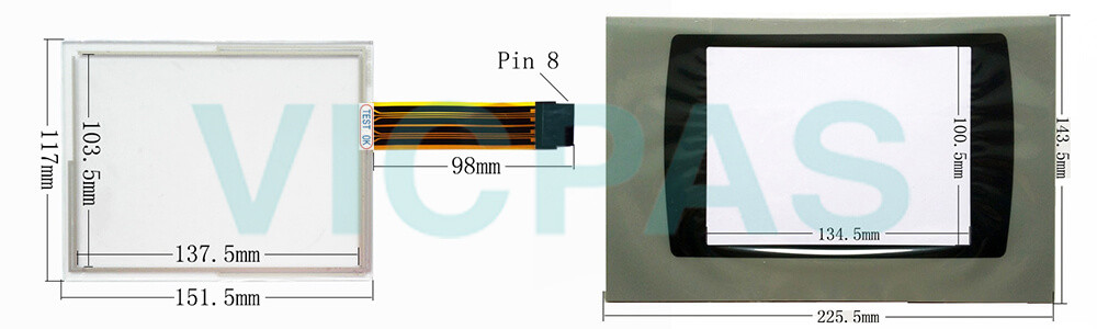 2711P-T7C6D7 PanelView Plus 700 Touch Screen Panel Protective film Repair Replacement 2711P-T7C6D7 PanelView Plus 700 Touch Screen Panel Protective film Repair Replacement