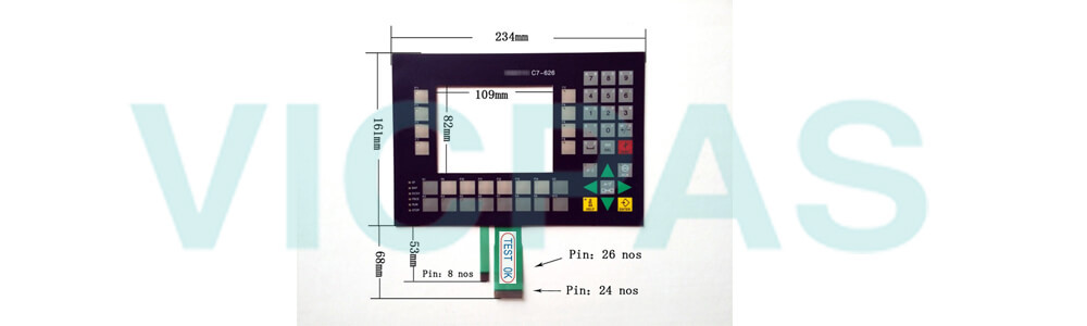 6ES7626-1AG02-0AE3 Siemens SIMATIC HMI C7-626 Membrane Keyboard Plastic Repair Replacement 6ES7626-1AG02-0AE3 Siemens SIMATIC HMI C7-626 Membrane Keyboard Plastic Repair Replacement
