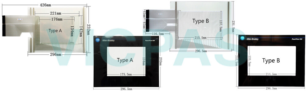 2711-T9A16 PanelView 900 2711-T9A16L1 Touch Screen Panel Protective Film Front Overlay Repair Replacement 2711-T9A16 PanelView 900 2711-T9A16L1 Touch Screen Panel Protective Film Front Overlay Repair Replacement