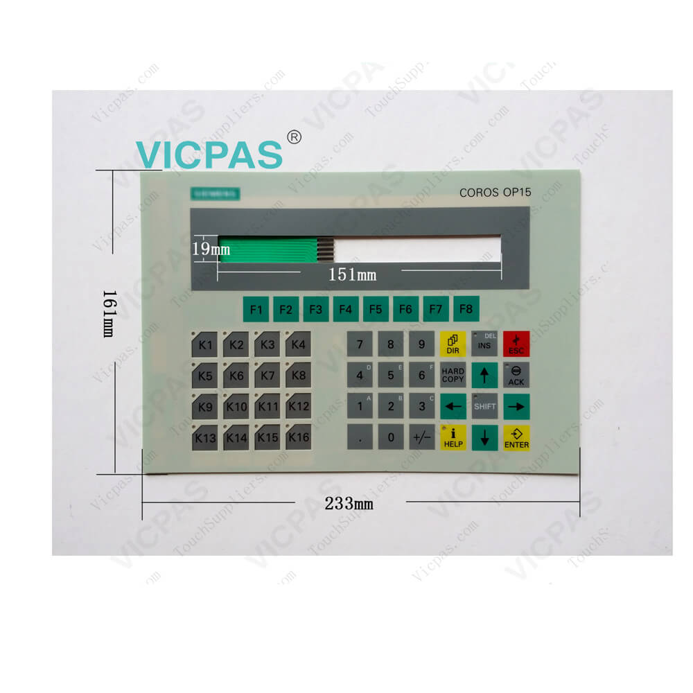 6AV3515-1EK30-1AA0 Siemens Operator Panel OP15 Membrane Keypad