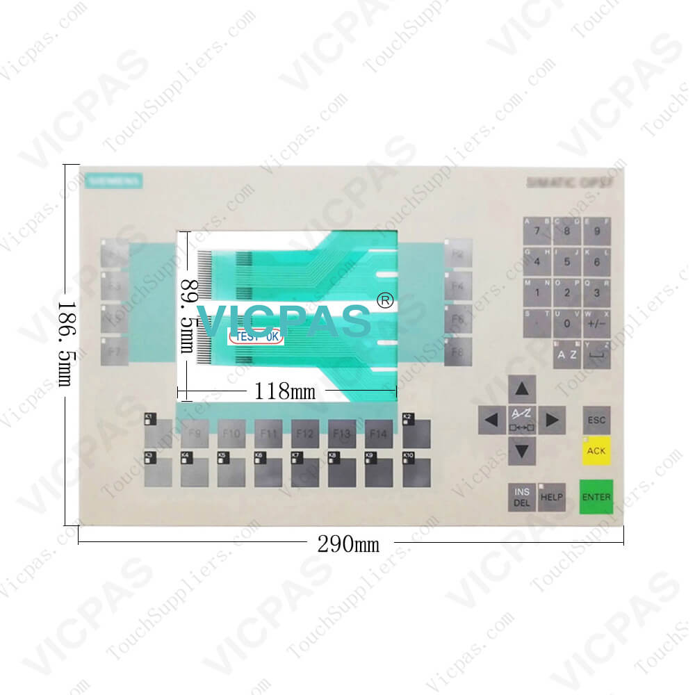 6AV3627-1JK00-0AX0 Siemens OP27 Membrane Switch Repalcement