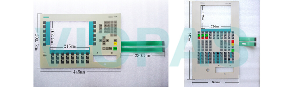 6AV3637-1ML00-0CX0 Siemens SIMATIC OP37 Membrane Keyboard