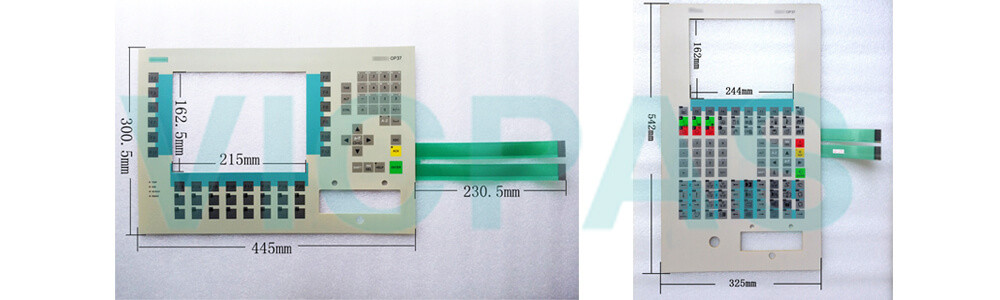  6AV3637-7AB16-1AM0 Siemens SIMATIC HMI OP37 OPERATOR PANEL Membrane Keypad Display and Plastic Case Shell Repair Replacement