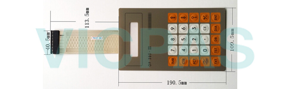  6ES5393-OUA12 Siemens SIMATIC HMI OP393-II OPERATOR PANEL Membrane Keyboard and Plastic Case Repair Replacement