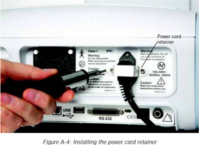 How to install Philips Respironics V60 Ventilator battery?