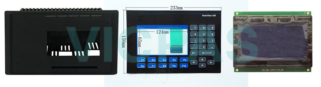  2711-K5A2L1 PanelView 550 Membrane Keyboard Keypad LCD Display Plastic Case Cover Repair Replacement