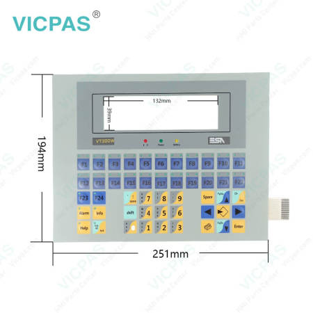 ESA Text HMI VT300W VT300WAP000 Membrane Keyboard Replacement