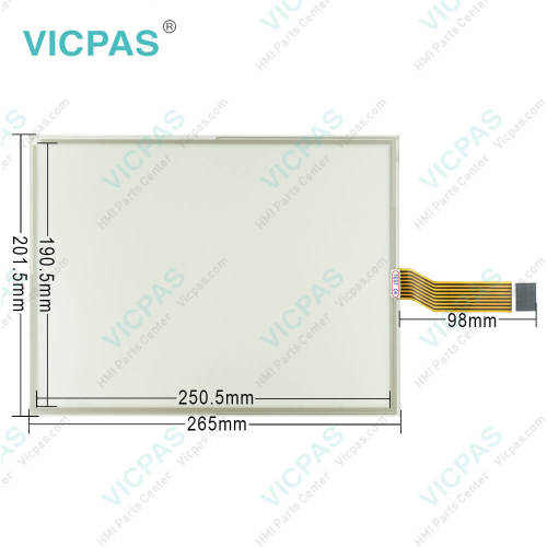 2711P-B12C4B2 Touch Screen Glass and Membrane Keyboard