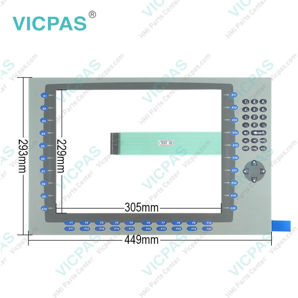 Membrane keyboard for 2711P-K15C4A8 membrane keypad switch