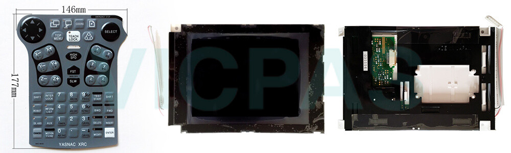 Motoman YASKAWA XKS-000J XRC JZNC-XPP02 JZNC-XPP02B Teach Pendant Parts, membrane keypad, LCD displayrepair replacement