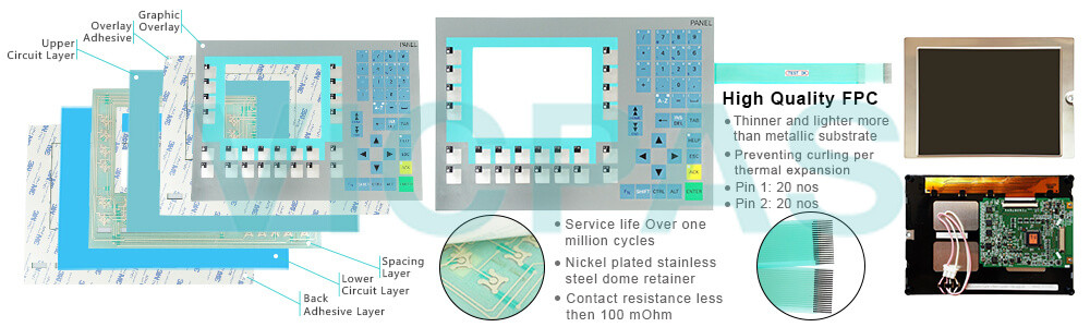 6AV6643-7BA00-0CJ0 Siemens SIMATIC HMI OP 277 OPERATOR PANEL Membrane Keyboard, Display, Screws, Power Supply Connector, Mounting Clips, LCD Gasket, Case Gasket, Protection Panel and Plastic Case Shell Repair Replacement