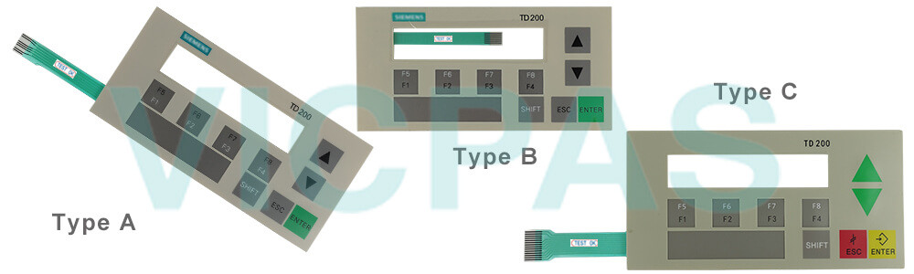  6AG1272-1AA10-2YA1 Siemens SIMATIC HMI TD200C Membrane Keyboard Plastic Case Shell Repair Replacement