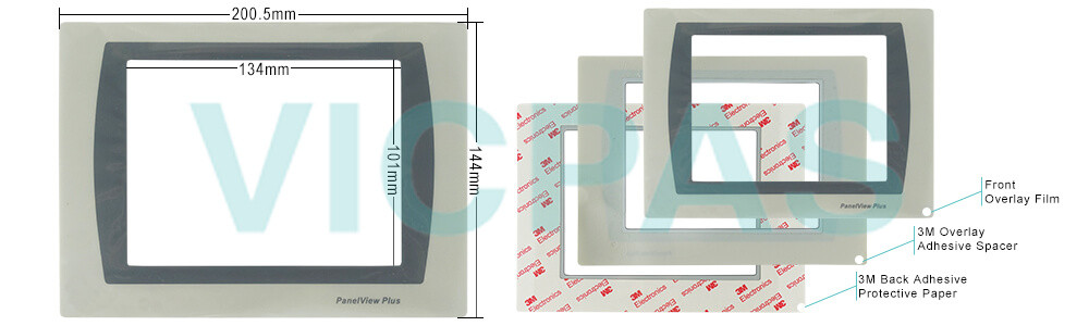 2711P-T7C22A9P-B Panelview Plus 7 Protective Films Overlay Repair Replacement