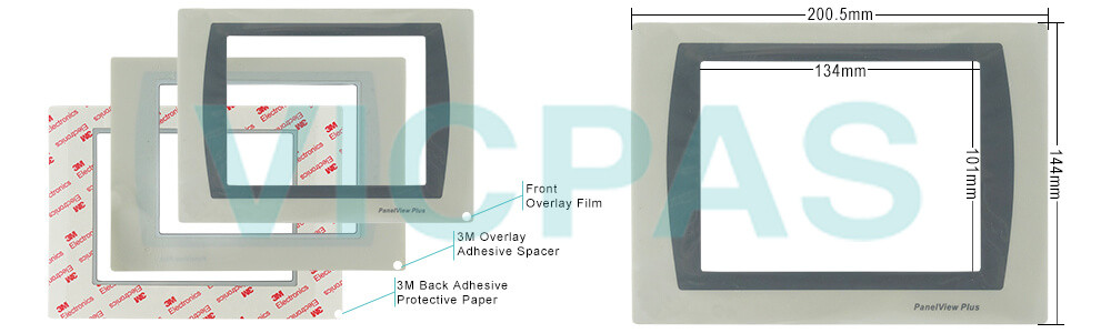 2711P-T7C22D9P Panelview Plus 7 Protective Films Overlay Repair Replacement