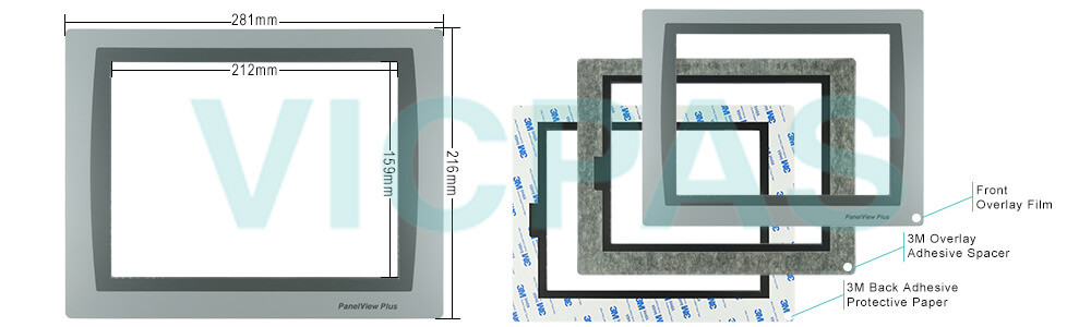 2711P-T10C22D9P Panelview Plus 7 Protective Films Overlay Repair Replacement