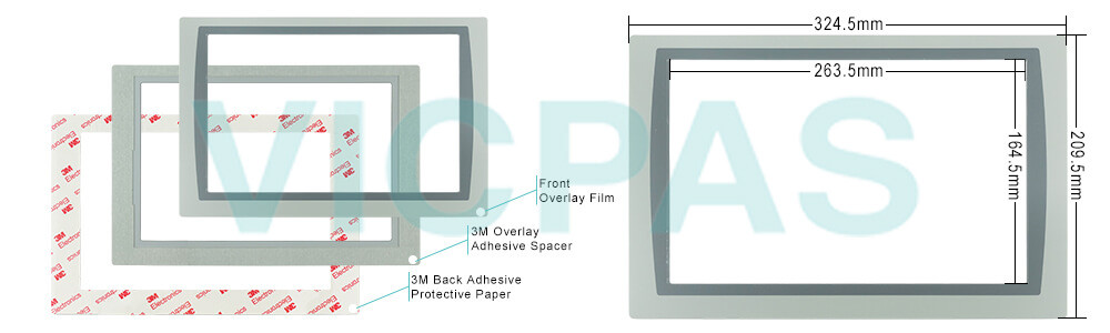 2711P-T12W22A9P Panelview Plus 7 Protective Films Overlay Repair Replacement