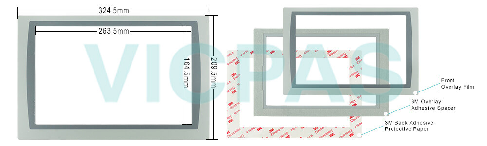 2711P-T12W22D9P-BM001 Panelview Plus 7 Protective Films Overlay Repair Replacement