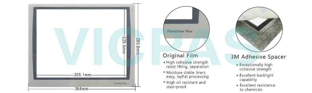 2711P-T15C22D9PK Panelview Plus 7 Protective Films Overlay Repair Replacement