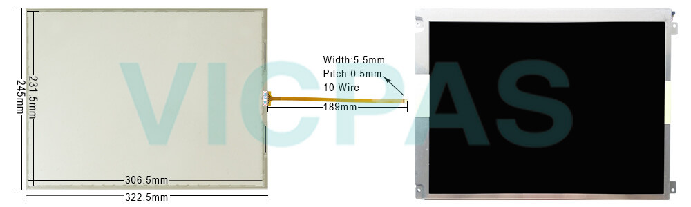 2711P-T19C22D9P-A Panelview Plus 7 Touch Screen Panel Repair Replacement