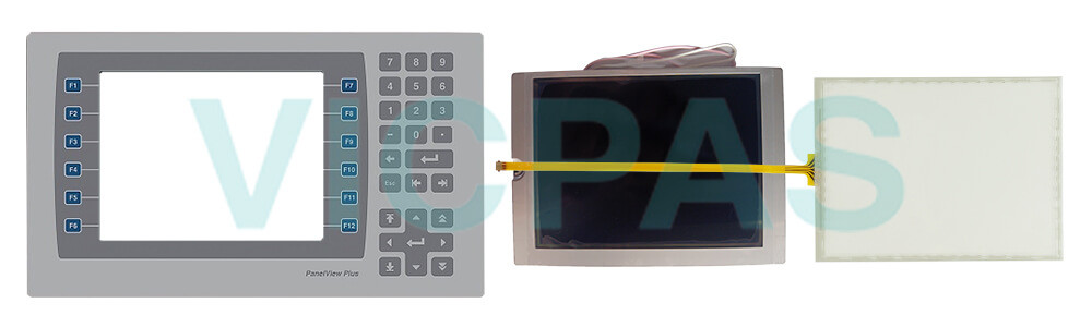 2711P-B7C22A9P Panelview Plus 7 Keyboard Membrane Touch Screen Panel LCD Display Repair Replacement