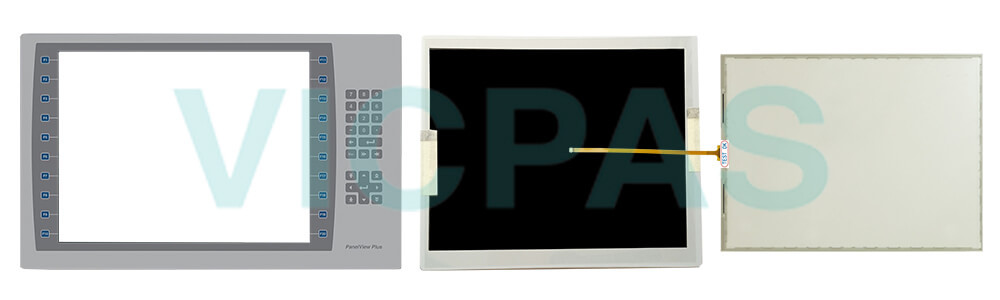 2711P-B15C22A9P Panelview Plus 7 Keyboard Membrane Touch Screen Panel LCD Display Repair Replacement