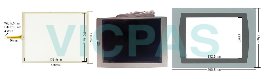 2711P-T7C22D8S-B Panelview Plus 7 Touch Screen Panel Protective Film LCD Display Screen Repair Replacement