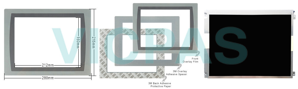 2711P-T10C22D8S-A Panelview Plus 7 Touchscreen Protective Films Overlay LCD Display Repair Replacement