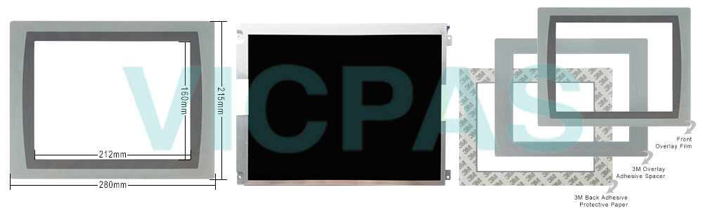 2711P-T10C22D8S Panelview Plus 7 Touch Screen Panel Front Overlay LCD Display Repair Replacement