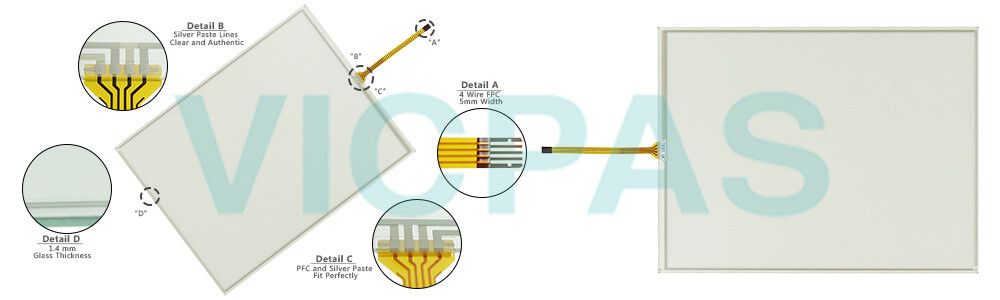 2711P-T15C22D8S-B Panelview Plus 7 Touch Screen Panel Protective Film LCD Display Screen Repair Replacement