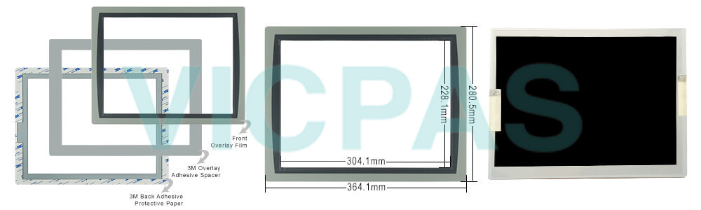 2711P-T15C22D8S-B Panelview Plus 7 Touch Screen Panel Protective Film LCD Display Screen Repair Replacement