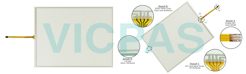 2711P-T15C22D8S Panelview Plus 7 Touch Screen Panel Front Overlay LCD Display Repair Replacement